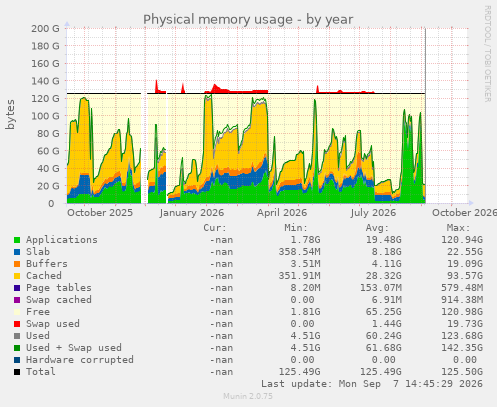 Physical memory usage